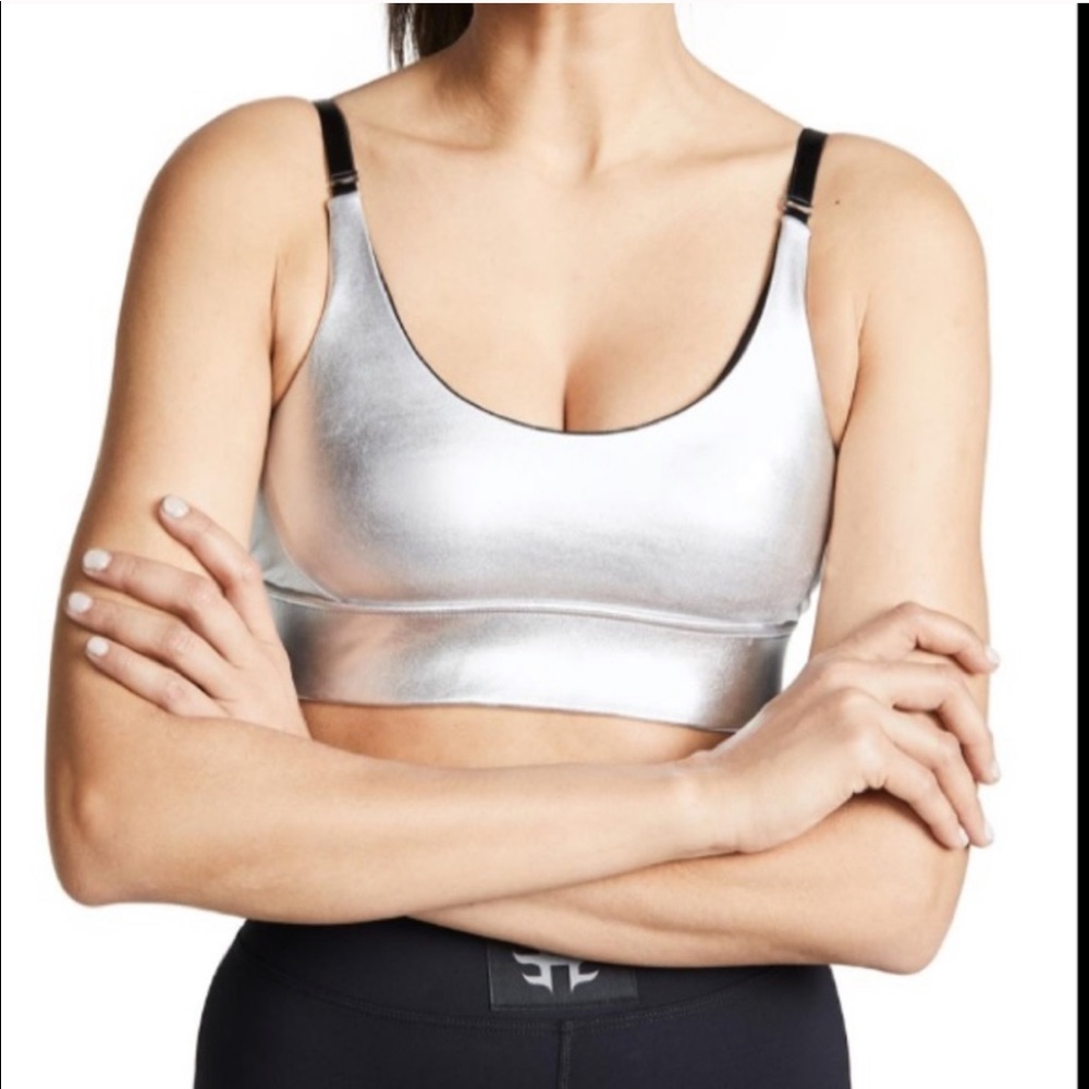 Heroine Sort silver metallic convertible bra